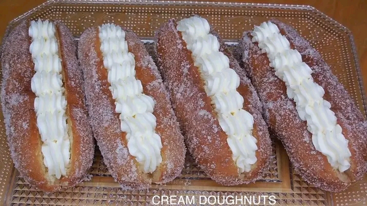 Cream filled doughnuts